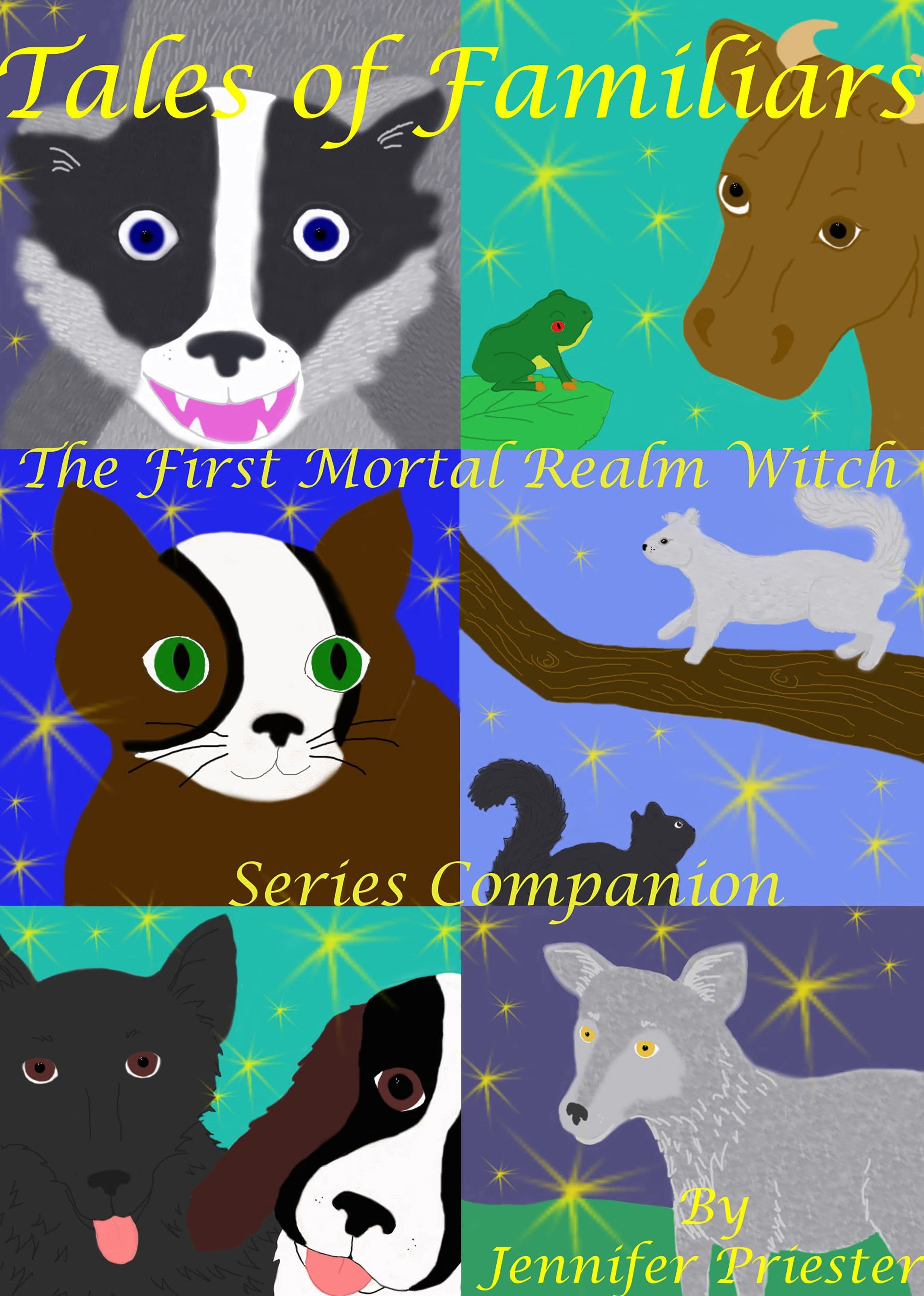 The cover of Tales of Familiars, the first Mortal Realm Witch Series Companion.