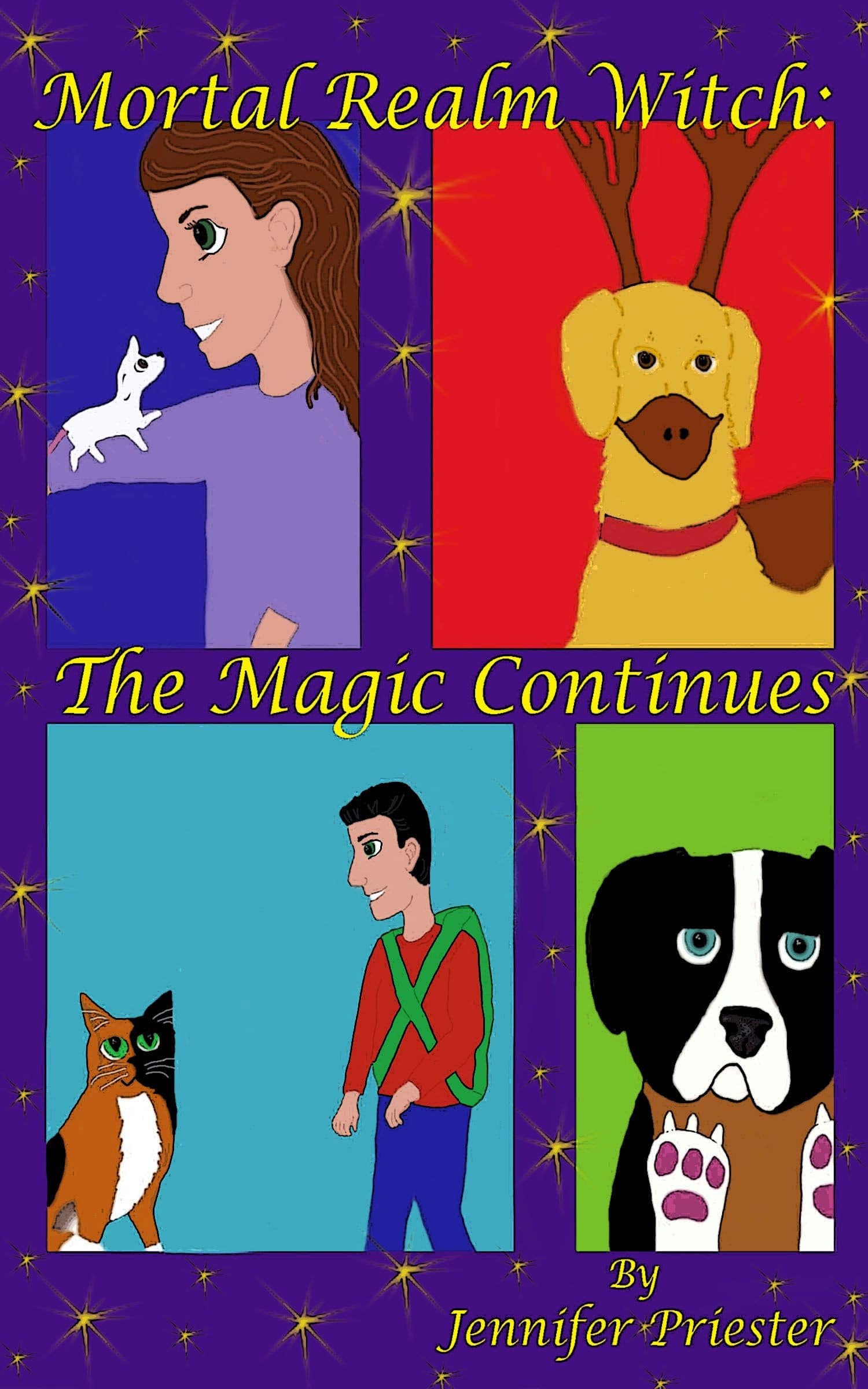 The cover of The Magic Continues, the second book in the Mortal Realm Witch Series.